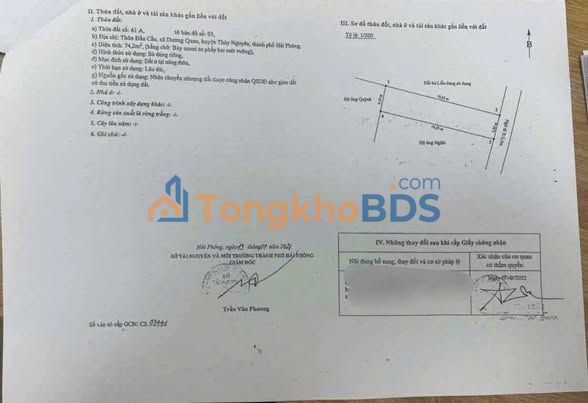 Đất nền Dân An Tứ Kỳ 74m² - Ngõ ô tô