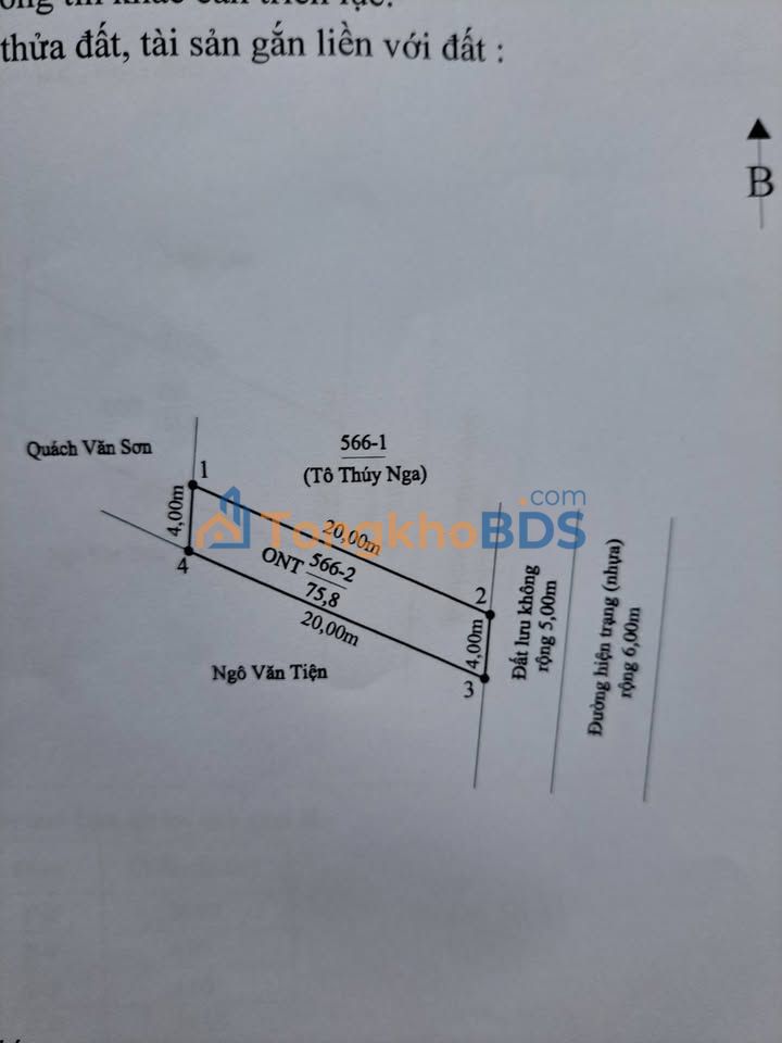 Đất nền Trường Thành An Lão 76m² 1.8 tỷ - Đường to ô tô