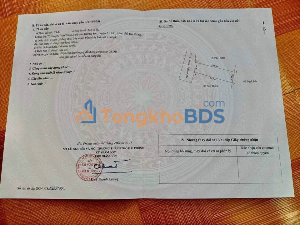 Nhà riêng Văn Xuân Trường Sơn 74m² 1 tỷ - Chính chủ bán gấp