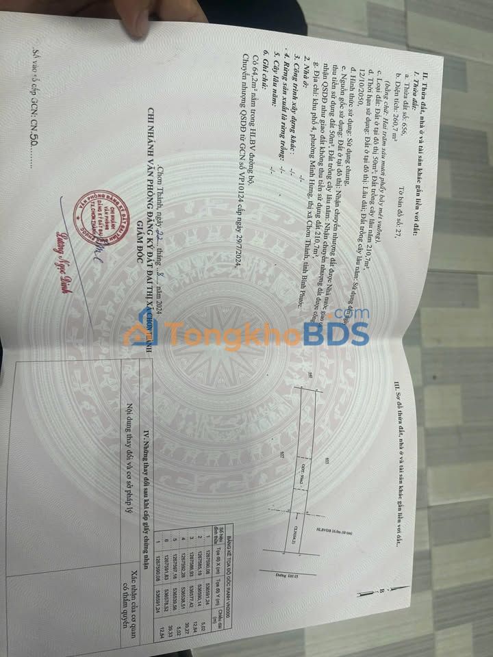 Đất DH05 Bến Cát 200m² giá 7xx - Đường to ô tô