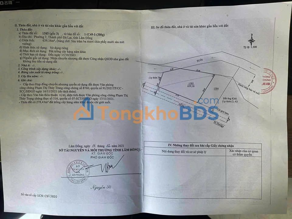 Đất nền P7 Đà Lạt 639m2 9,7 tỷ - Tiềm năng tăng giá