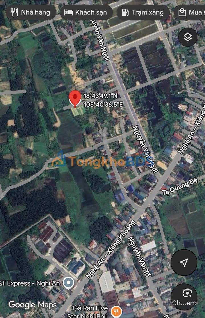 Đất nền Nghi Ân Vinh 100m² 1,9 tỷ - Sổ đỏ chính chủ