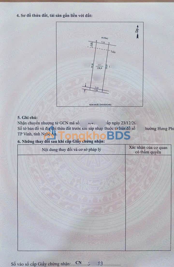 Đất nền Hưng Phúc Vinh 138m² 8 tỷ - Đường to ô tô