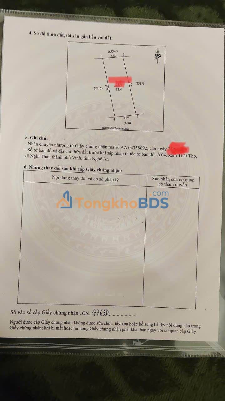 Đất Nghi Tân Vinh 83m² 1.69 tỷ - Đường to ô tô, xây dựng tự do