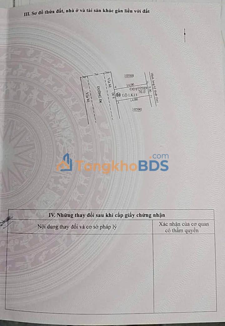 Đất Lai Uyên Bàu Bàng 70m² 700 triệu - Sổ đỏ chính chủ