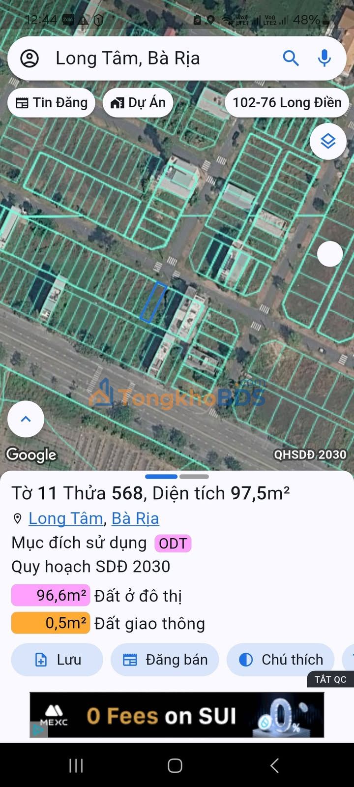 Đất nền Xuân Diệu Bà Rịa 98m² 1.69 tỷ - Sổ đỏ chính chủ