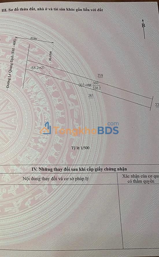 Đất nền Tân Uyên 339m² 4.8 tỷ - Sổ đỏ chính chủ