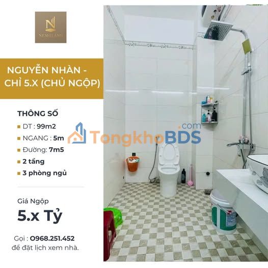 House Nguyễn Nhàn Hòa Thọ Đông 99m² 5 tỷ - Ô tô tránh sẵn sàng