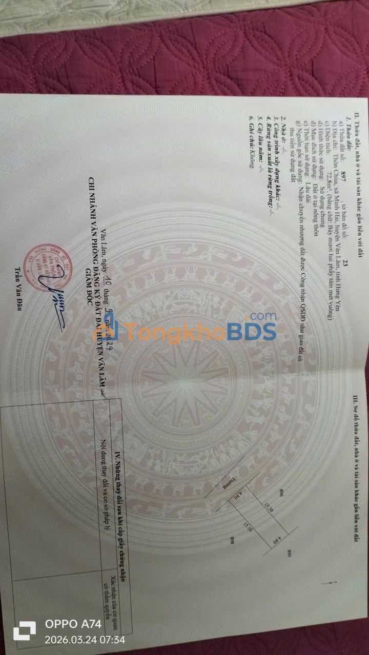 Đất nền Minh Hải Mỹ Hào 73m² thỏa thuận - Sổ đỏ chính chủ