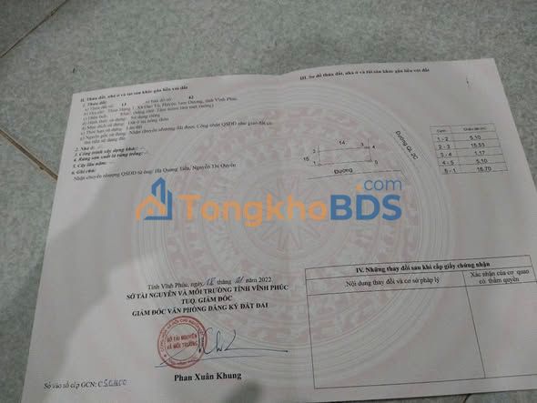 Đất Đạo Tú Tam Dương 85m² 3 tỷ - Sổ đỏ chính chủ