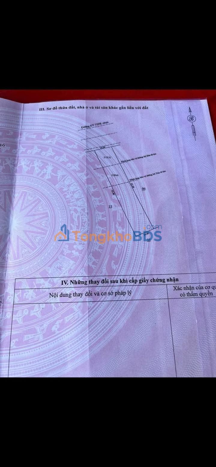 Đất DT 759 Hưng Phước 5ha 1,15 tỷ - Đầu tư dài hạn