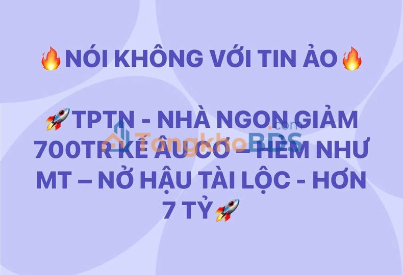 Nhà Bình Tân Âu Cơ 85m² 7.8 tỷ Sẵn sàng ở ngay