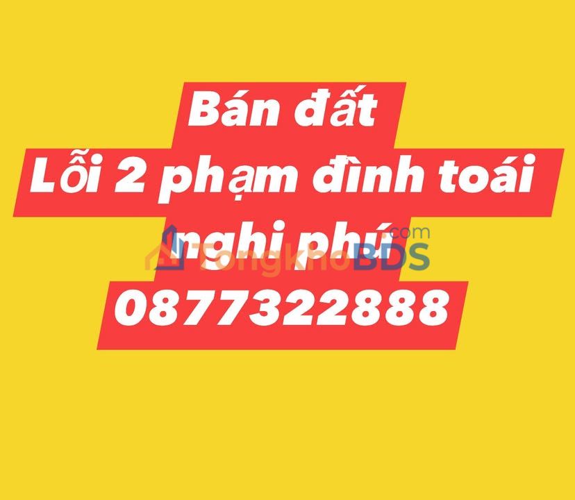Đất nền Phạm Đình Toái Vinh 98m² dưới 3 tỷ - Giá F0 CĐT