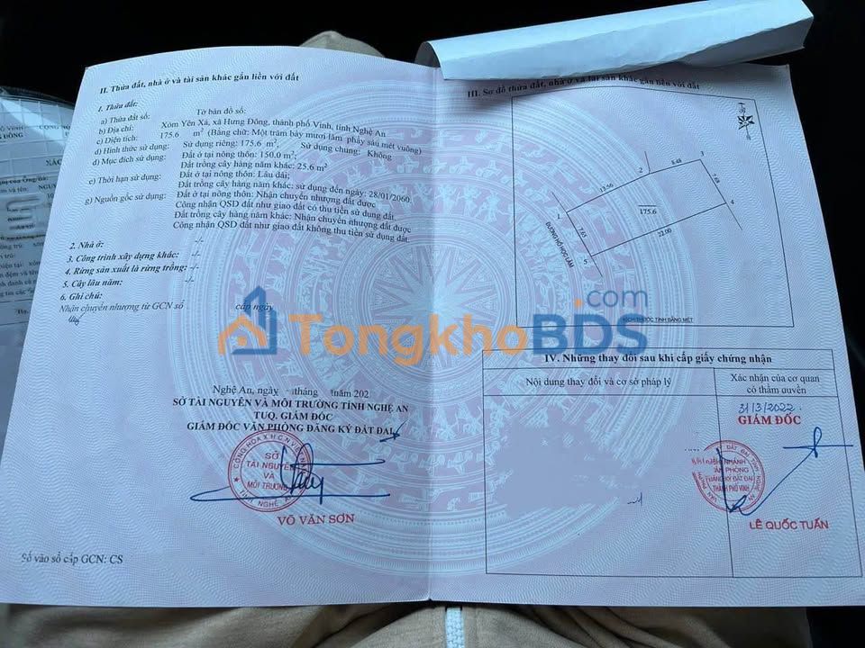 Đất mặt đường Hồ Học Lãm Vinh 176m² giá 6.75 tỷ - Sổ đỏ chính chủ