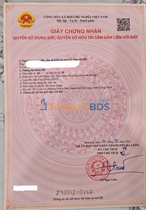 Đất nền Giếng Đáy Hạ Long 82m² 4 tỷ - Đường to ô tô