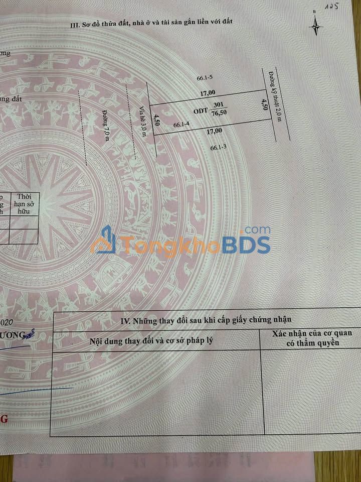 Đất nền Trường Chinh Hải Dương 76m² 5.016 tỷ - Sổ đỏ chính chủ