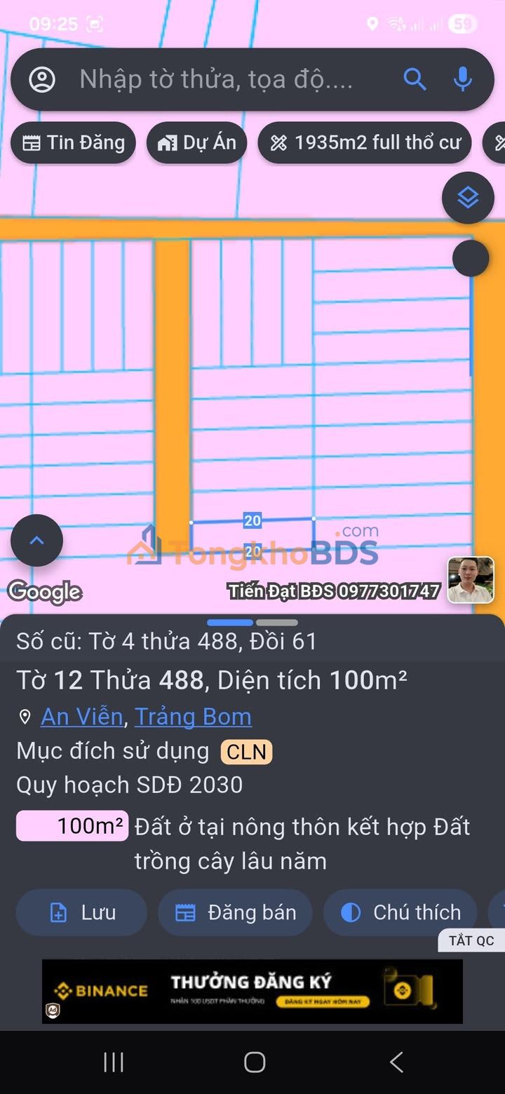 Đất nền An Viễn Trảng Bom 100m² 700 triệu - Sổ đỏ chính chủ