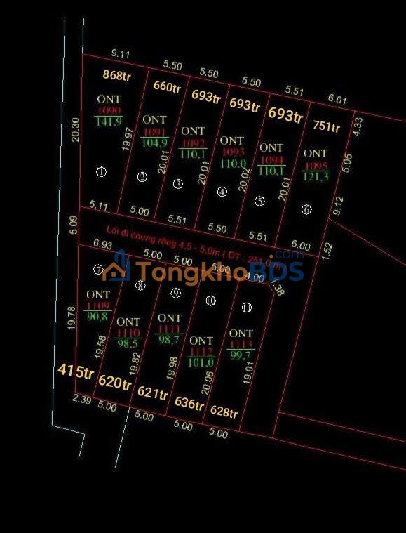 Đất nền Suối Tiên Nha Trang 120m2 620-868 triệu - Sổ đỏ chính chủ