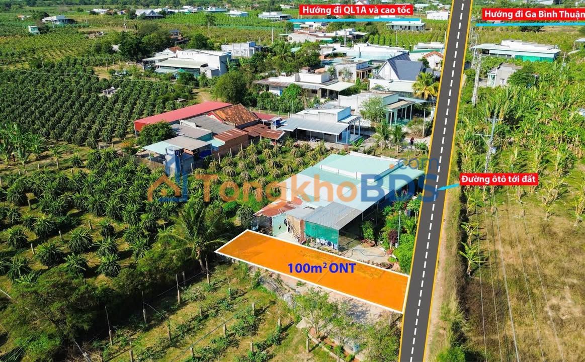 Đất thổ cư Hàm Hiệp 100m² 500 triệu - Xây dựng tự do