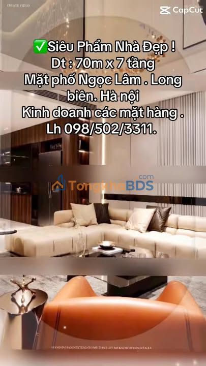 Nhà phố Ngọc Lâm 70m² giá thỏa thuận - Mặt tiền kinh doanh