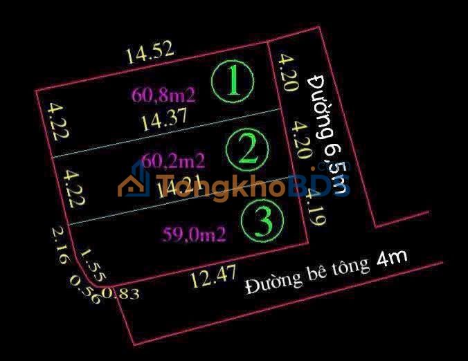 Đất Song Liễu Từ Sơn 60m² 1 tỷ - Đường to ô tô