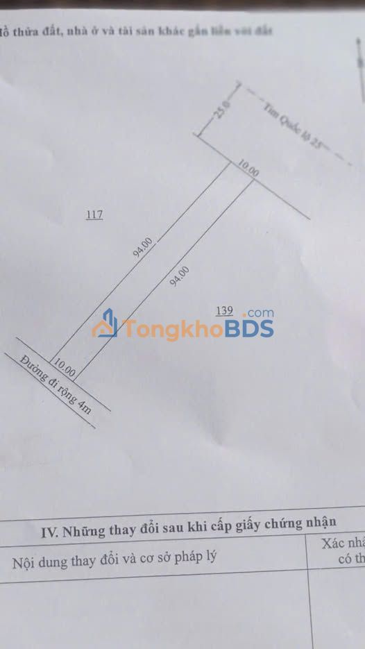 Đất nền QL25 Chư Sê 940m² 1 tỷ - Sổ đỏ chính chủ