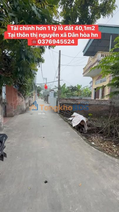 Đất nền Dân Hòa Thanh Oai 40m² giá 1 tỷ - Sổ đỏ chính chủ