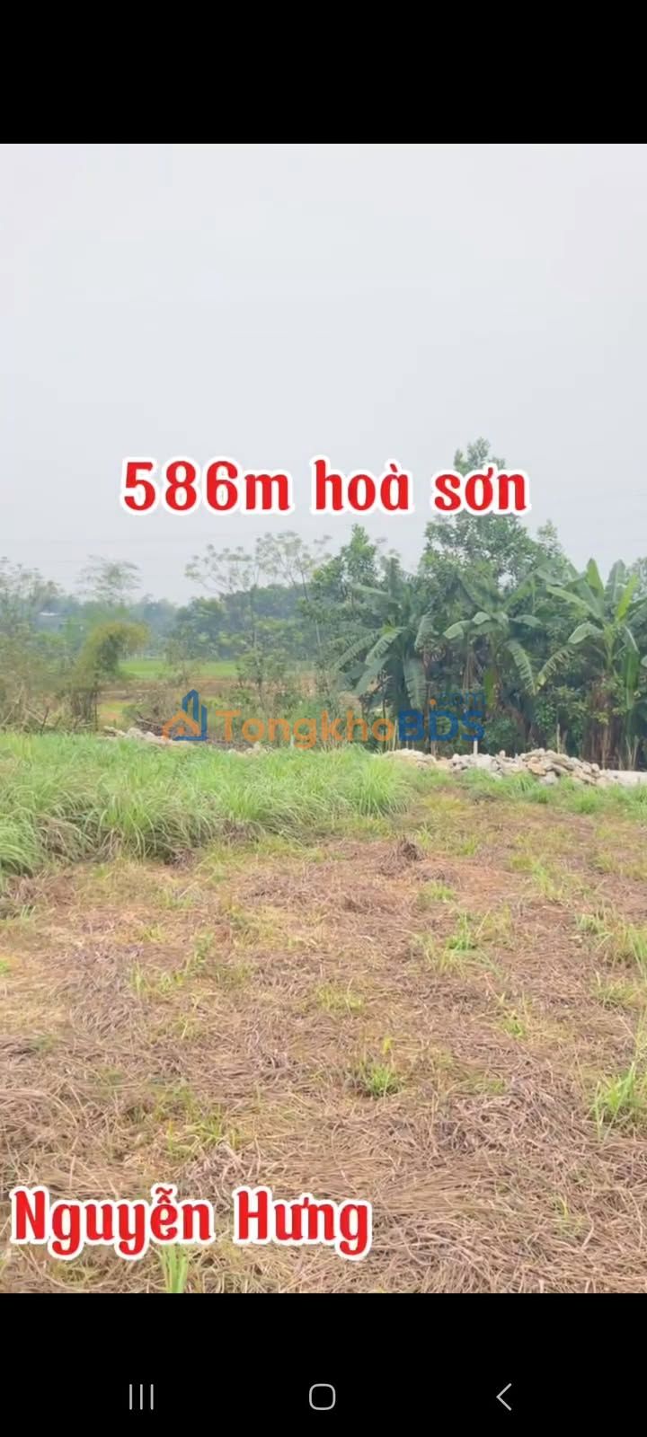 Đất nền Hòa Sơn Lương Sơn 486m² 3 tỷ - Tiềm năng tăng giá