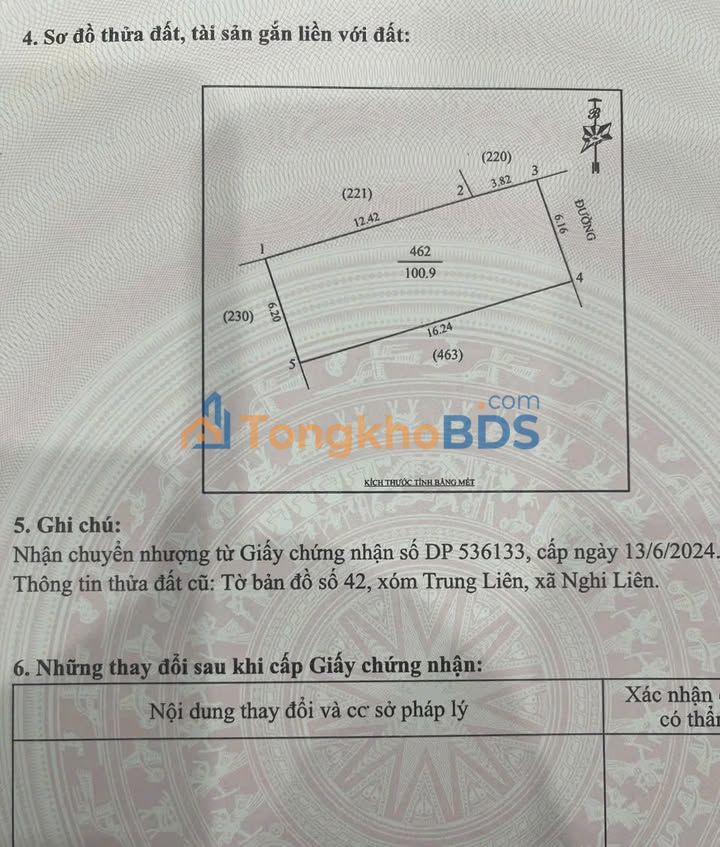 Đất nền Nghi Liên Vinh 100m² 2,2 tỷ - Sổ đỏ chính chủ