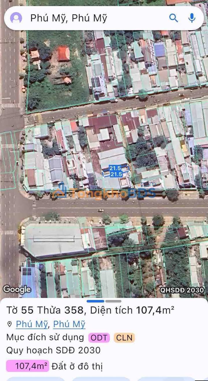 Đất nền Phú Mỹ 105m² giá 2,3 tỷ - Sổ đỏ chính chủ