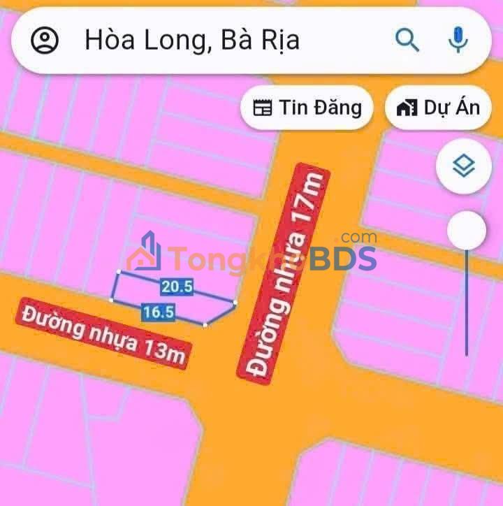 Đất nền Long Tâm Bà Rịa 95m² 1.5 tỷ - Thổ cư 100%