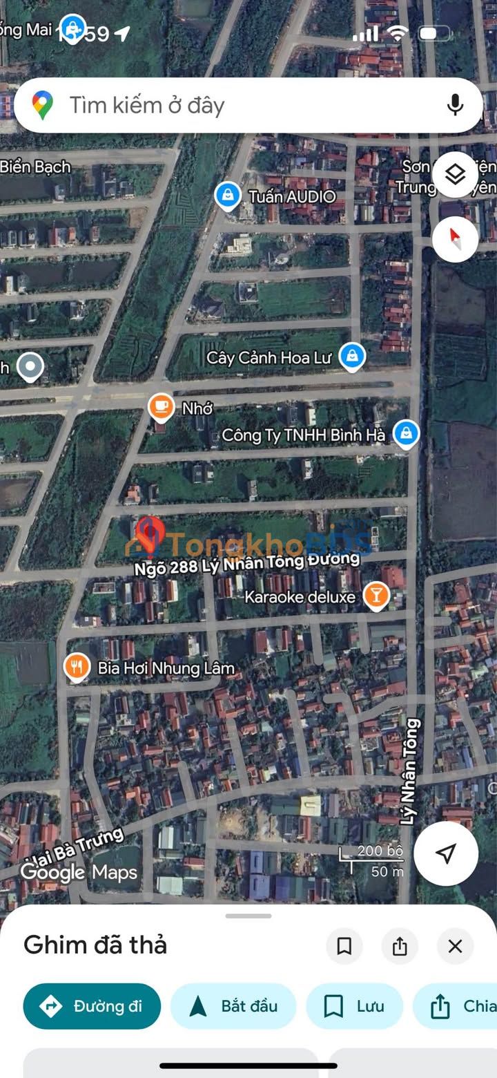 Đất nền Ninh Bình ngõ 288 Lý Nhân Tông 114m² - Pháp lý rõ ràng