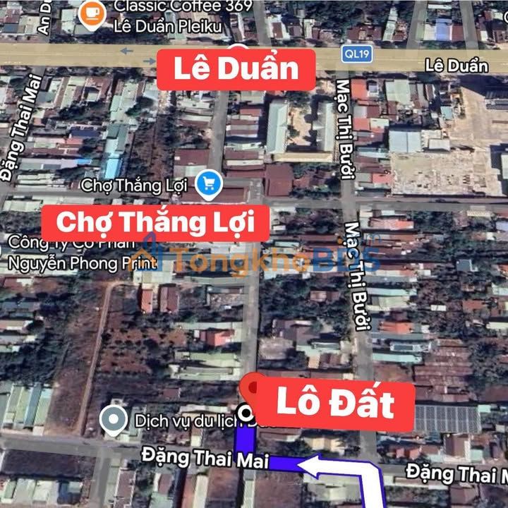 Đất hẻm Lê Duẩn Pleiku 125m² 1.5 tỷ - Sổ đỏ chính chủ