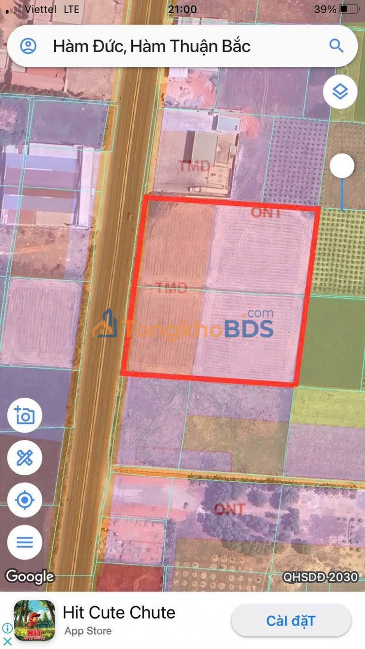 Đất nền QL1A Hàm Đức 9.400m² giá 2 tỷ - Tiềm năng tăng giá