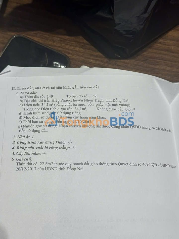 Đất Long Thọ Nhơn Trạch 389m² giá tốt sổ đỏ