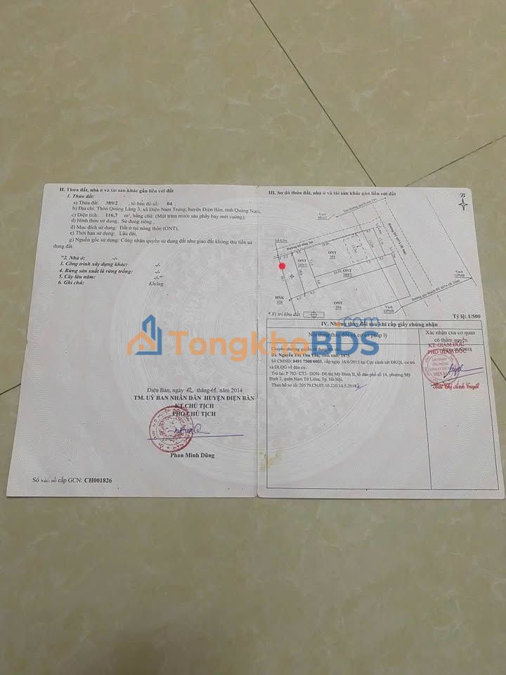 Đất nền Phường Điện Nam Đông 112m² giá 2 tỷ - Xây dựng tự do