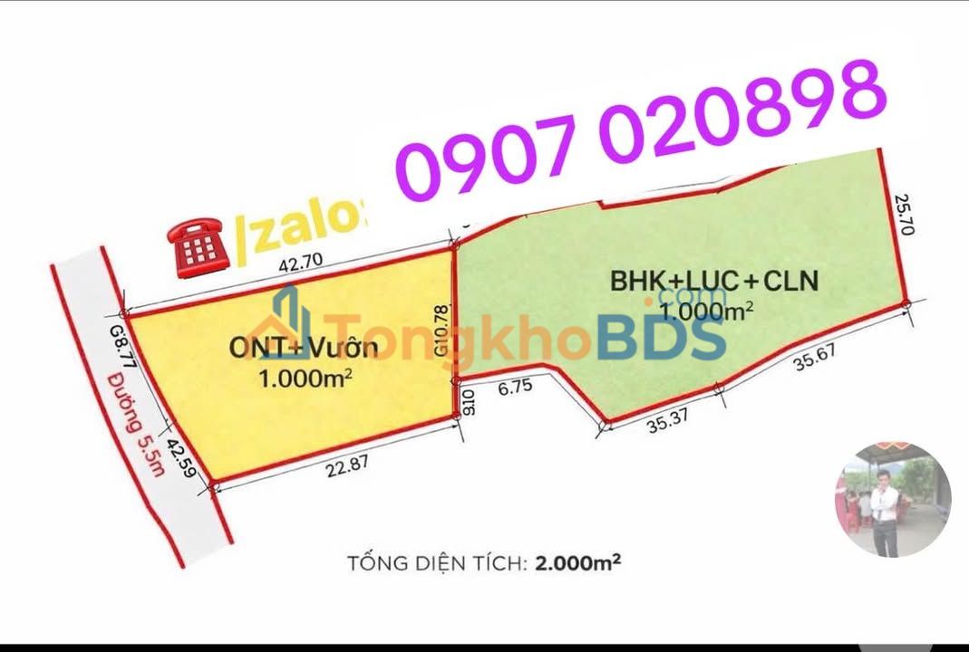 Đất nền Duy Nghĩa 2.000m² giá 4 tỷ - Sổ đỏ chính chủ