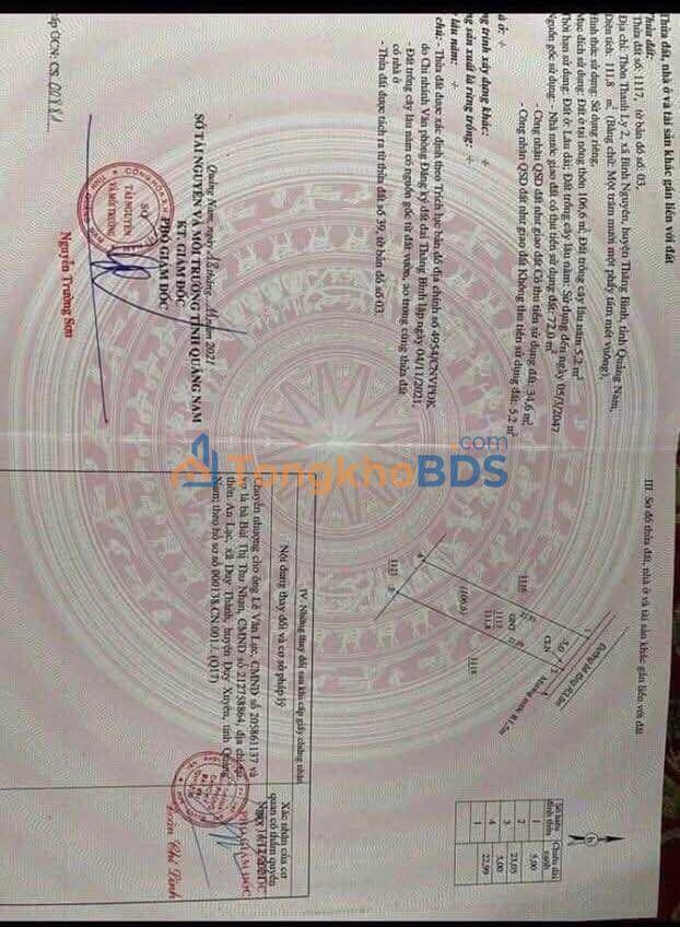 Đất nền Thôn Thanh Ly 110m² 500 triệu - Sổ đỏ chính chủ