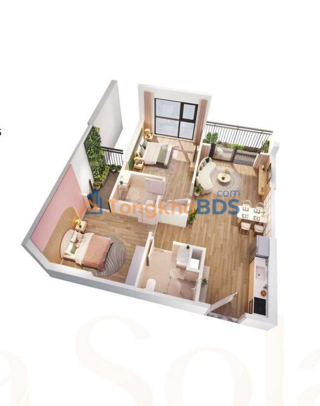 Căn hộ Imperia Sky Park Vĩnh Tuy 55m² giá 1.3 tỷ - Bàn giao ngay