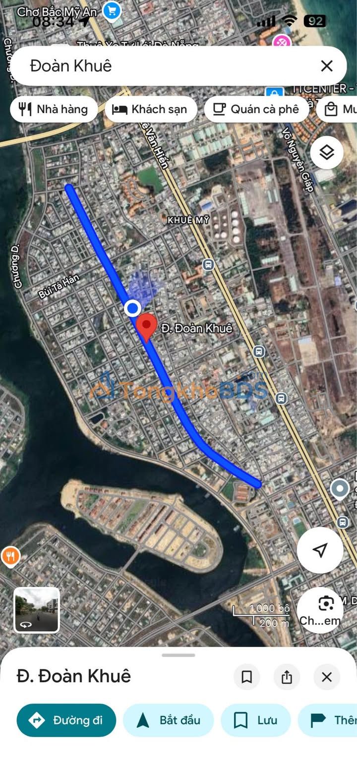 Đất Nam Việt Á Hòa Xuân 100m² 10.5 tỷ - Đường to ô tô