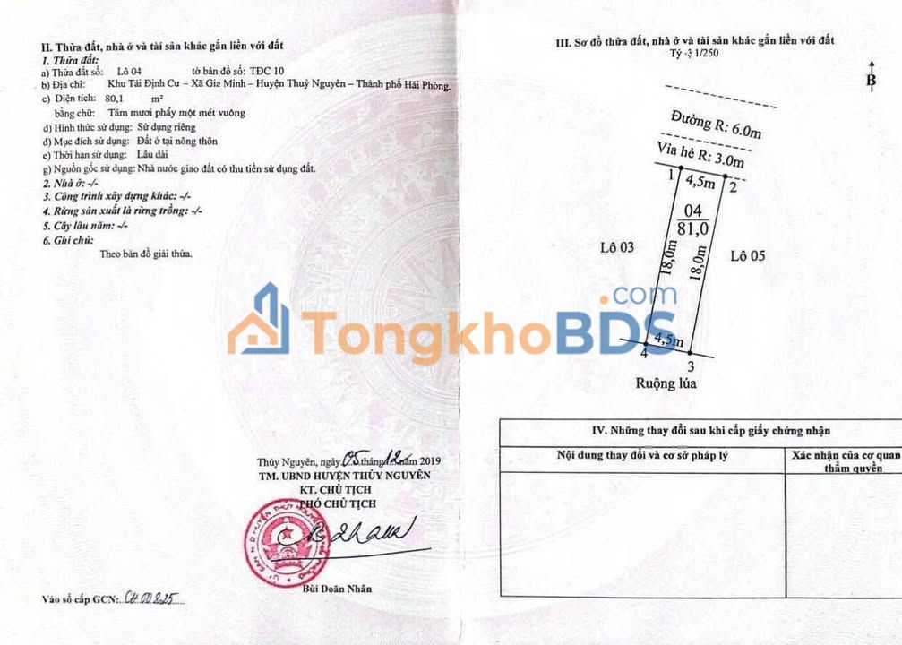 Đất nền Gia Minh Hải Dương 81m2 1.1 tỷ - Tiềm năng tăng giá