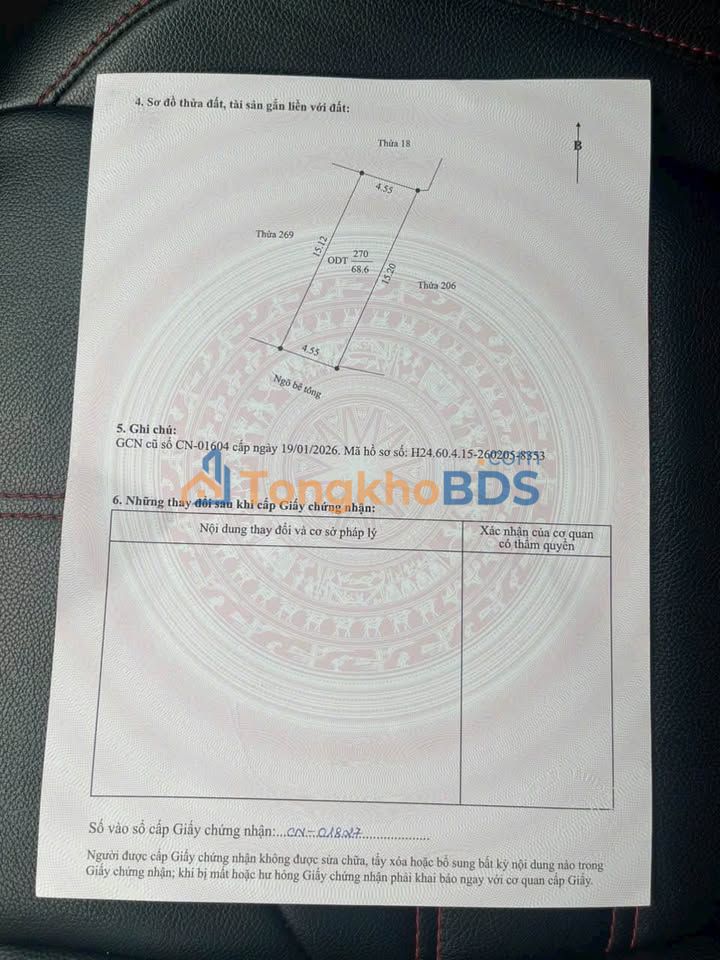 Đất nền Tân Hưng Lê Chân 68,6m² dưới 2 tỷ - Sổ đỏ chính chủ