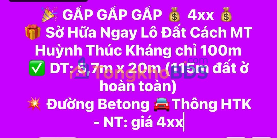 Đất Điện Tiến Điện Bàn 115m² 400 triệu - Sổ đỏ chính chủ