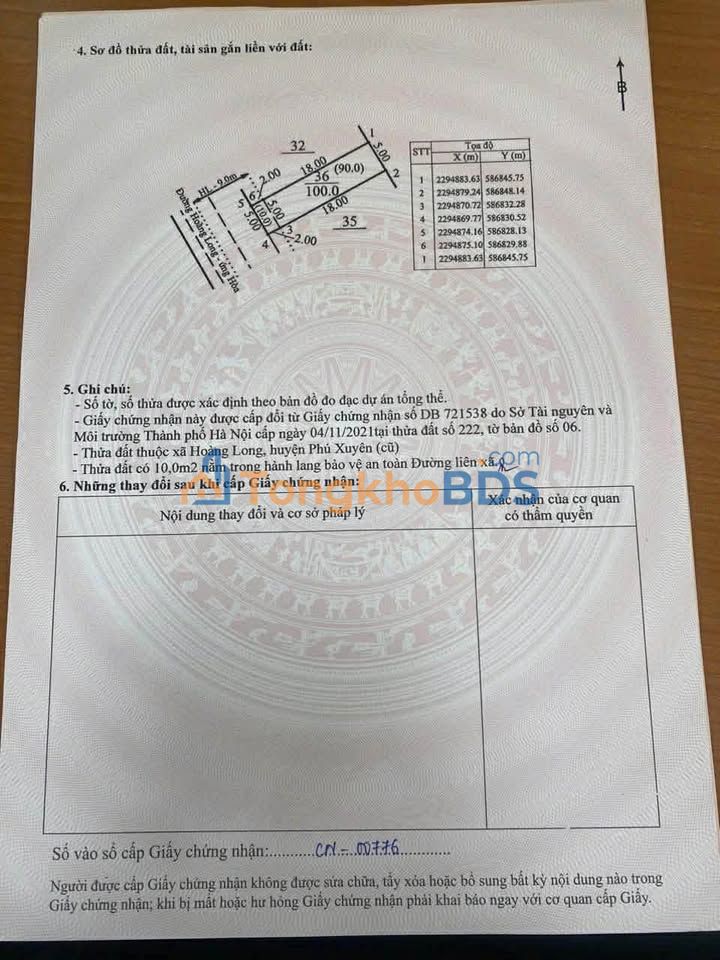 Đất Hoàng Long Phượng Dực Gia Lâm 100m² - Vị trí đẹp