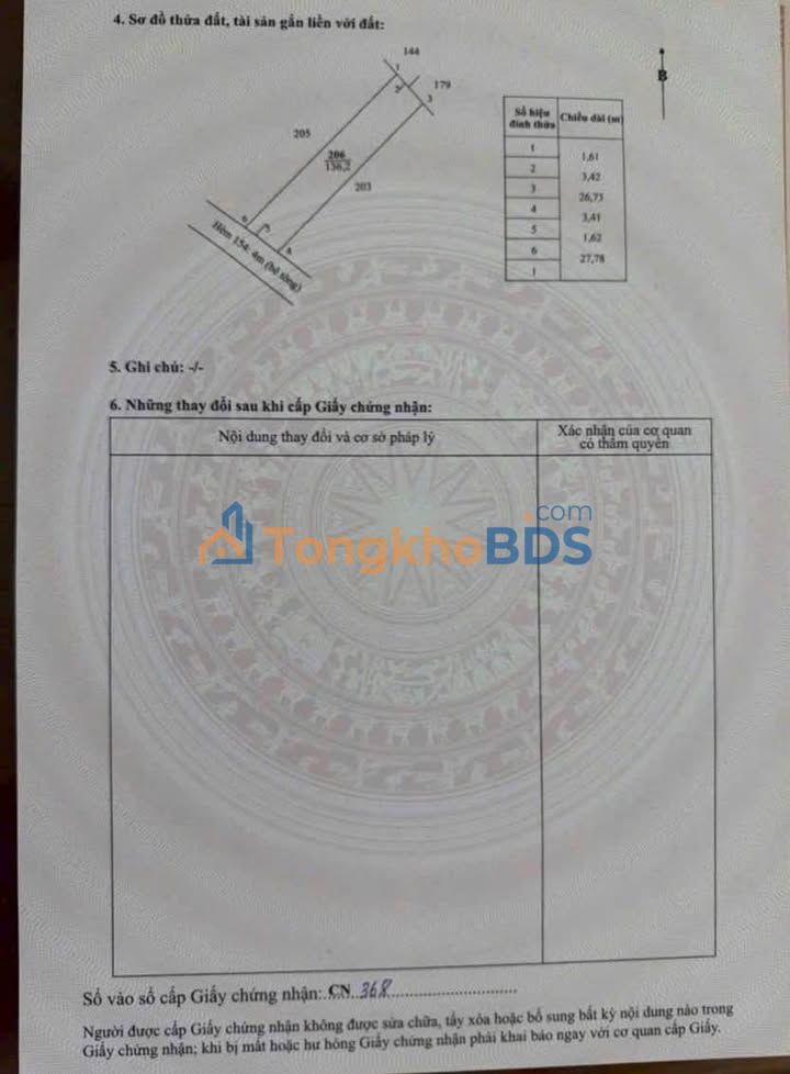 Đất thổ cư Hẻm 154 Huỳnh Văn Nhứt 165m² 1.85 tỷ - Sổ đỏ