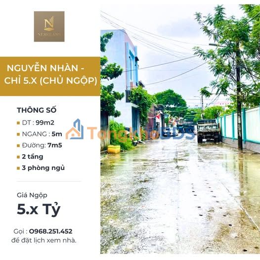 Đất Nguyễn Nhàn Cẩm Lệ 99m² 6 tỷ - Sổ đỏ chính chủ
