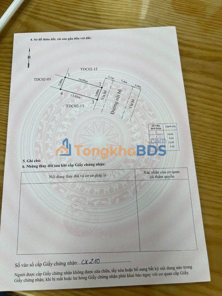 Nhà tái định cư Hùng Vương Hải Dương 70m² 3,85 tỷ - Chính chủ bán