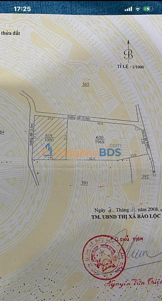 Đất nền Bảo Lộc 1000m² giá 1.15 tỷ - Đường to ô tô