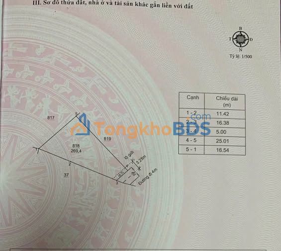 Đất Hiệp Thạnh, Đức Trọng 269m² 1.7 tỷ - Đường to ô tô