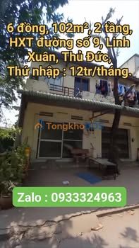 Nhà Linh Xuân Thủ Đức 102m2 giá 6 tỷ - Ô tô vào tận nhà